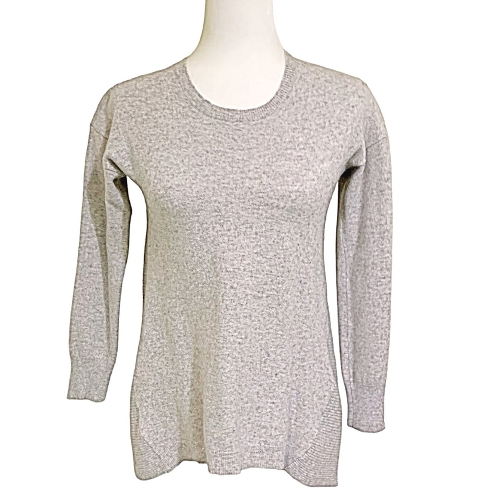 Cynthia Rowley Sweater Tunic Heather Gray Soft 100% Cashmere Size XS-S